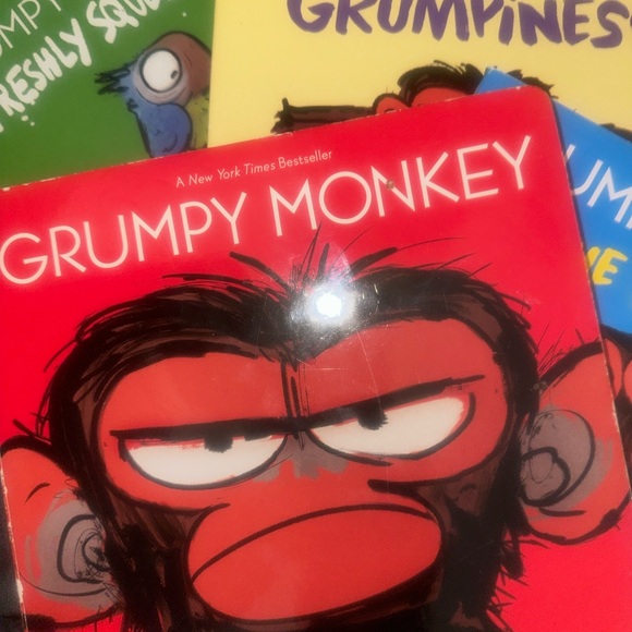 Grumpy Monkey 🐵 Book set 4 medium hard covers 3 Large Hard Covers - Picture 4 of 11